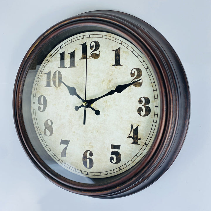 Lisslune | WoodEra - Timeless Brown Wall Clock