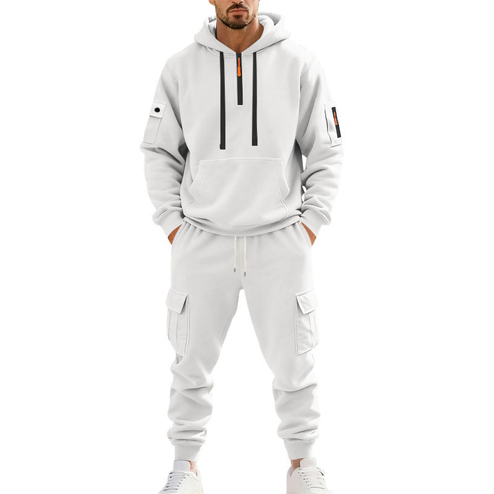 Men's Sporty Tracksuit with Functional Cargo Pockets Lisslune