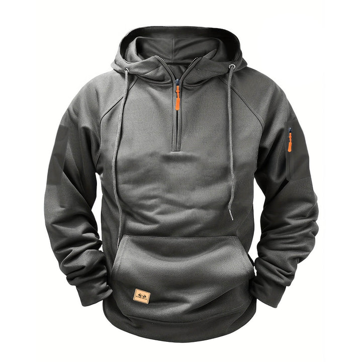 Men's sporty hoodie with practical zipper Lisslune