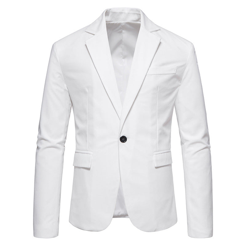 Men's Elegant Blazer with Modern Cut and Pockets Lisslune