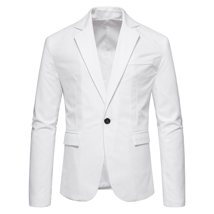 Men's Elegant Blazer with Modern Cut and Pockets Lisslune