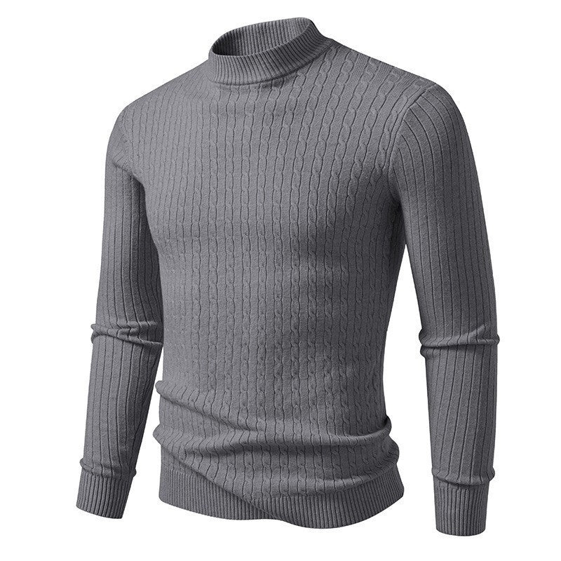 Men's turtleneck sweater made of textured knit Lisslune