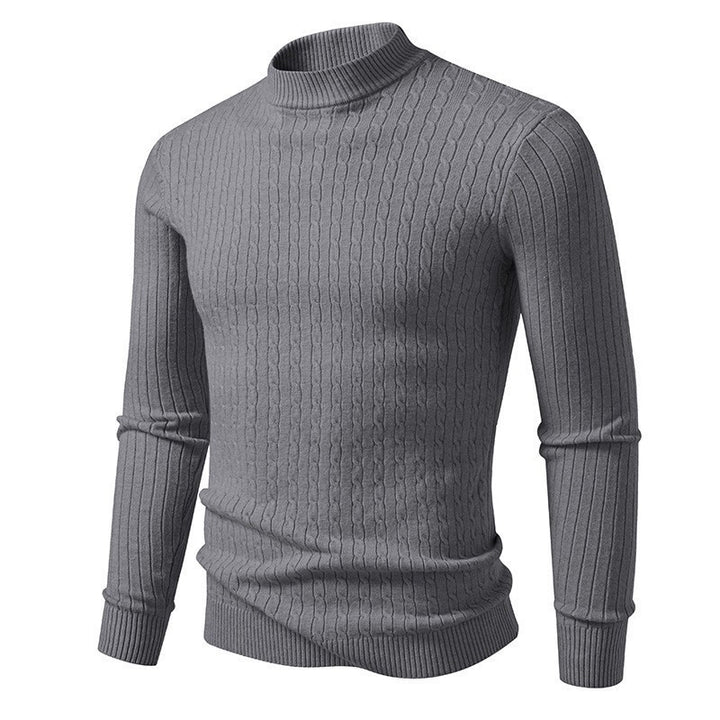 Men's turtleneck sweater made of textured knit Lisslune