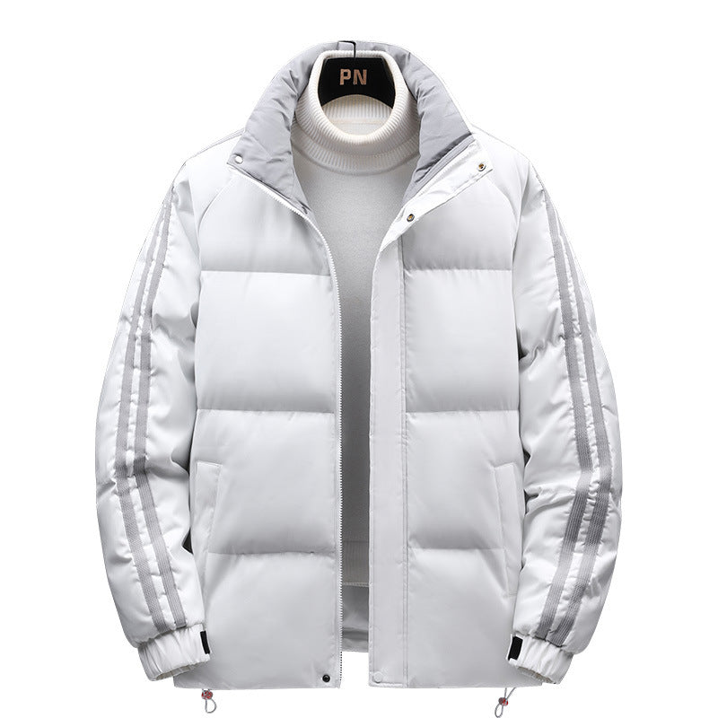 Men's Winter Quilted Jacket with Insulating Inner Lining and Adjustable Hood Lisslune