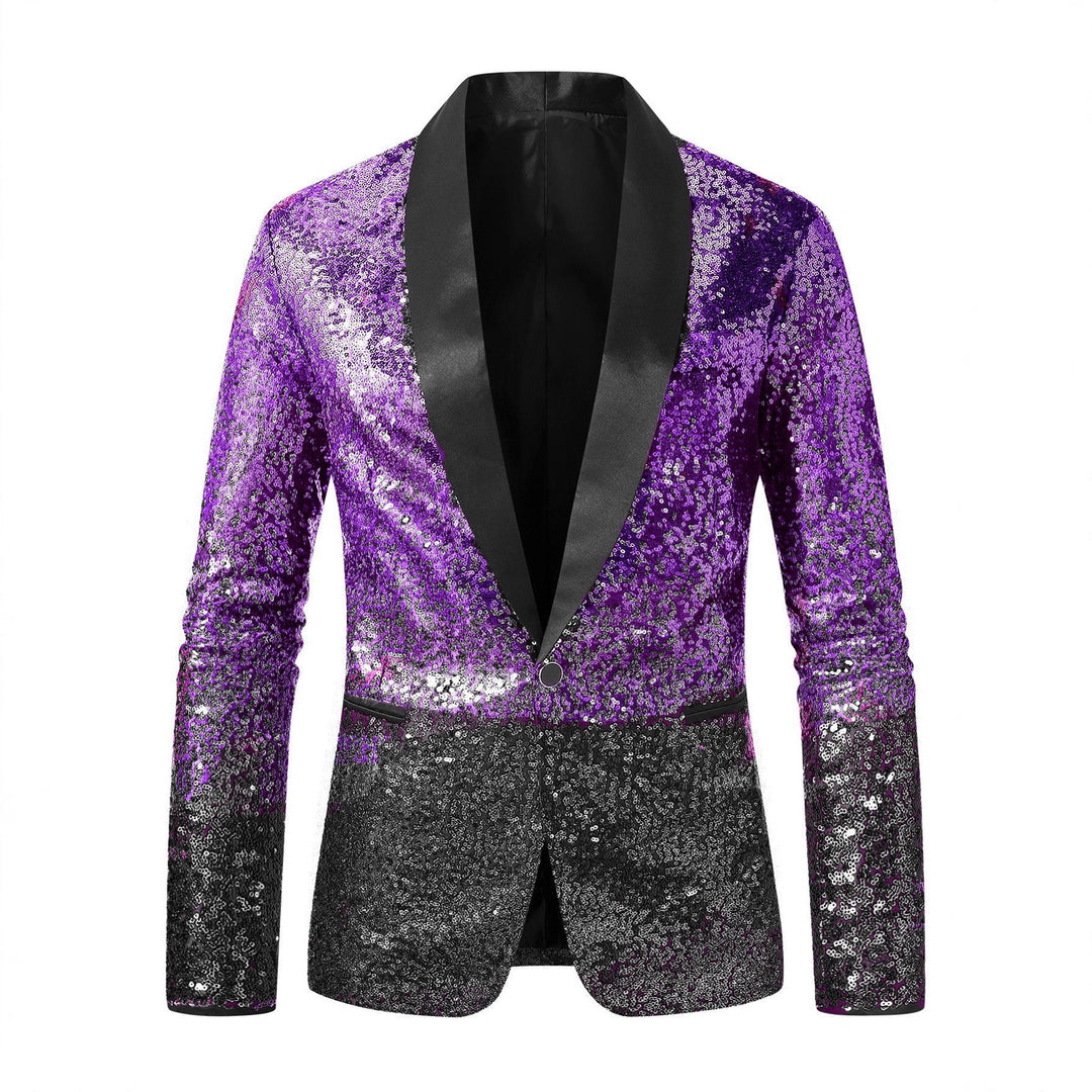 Men's glittering sequin blazer Lisslune