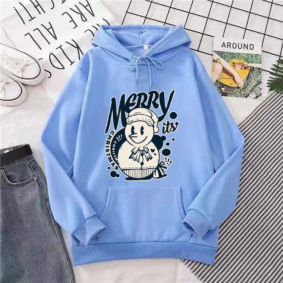 Women's hoodie with cheerful Christmas motif Lisslune