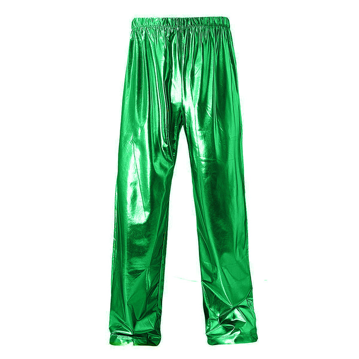 Men's shiny leisure pants with elastic waistband Lisslune