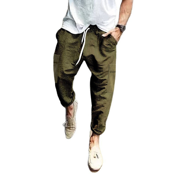 Men's cargo joggers with practical side pockets and a comfortable fit Lisslune