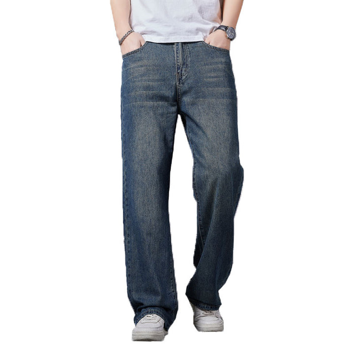 Men's Loose Denim Pants in Casual Style Lisslune