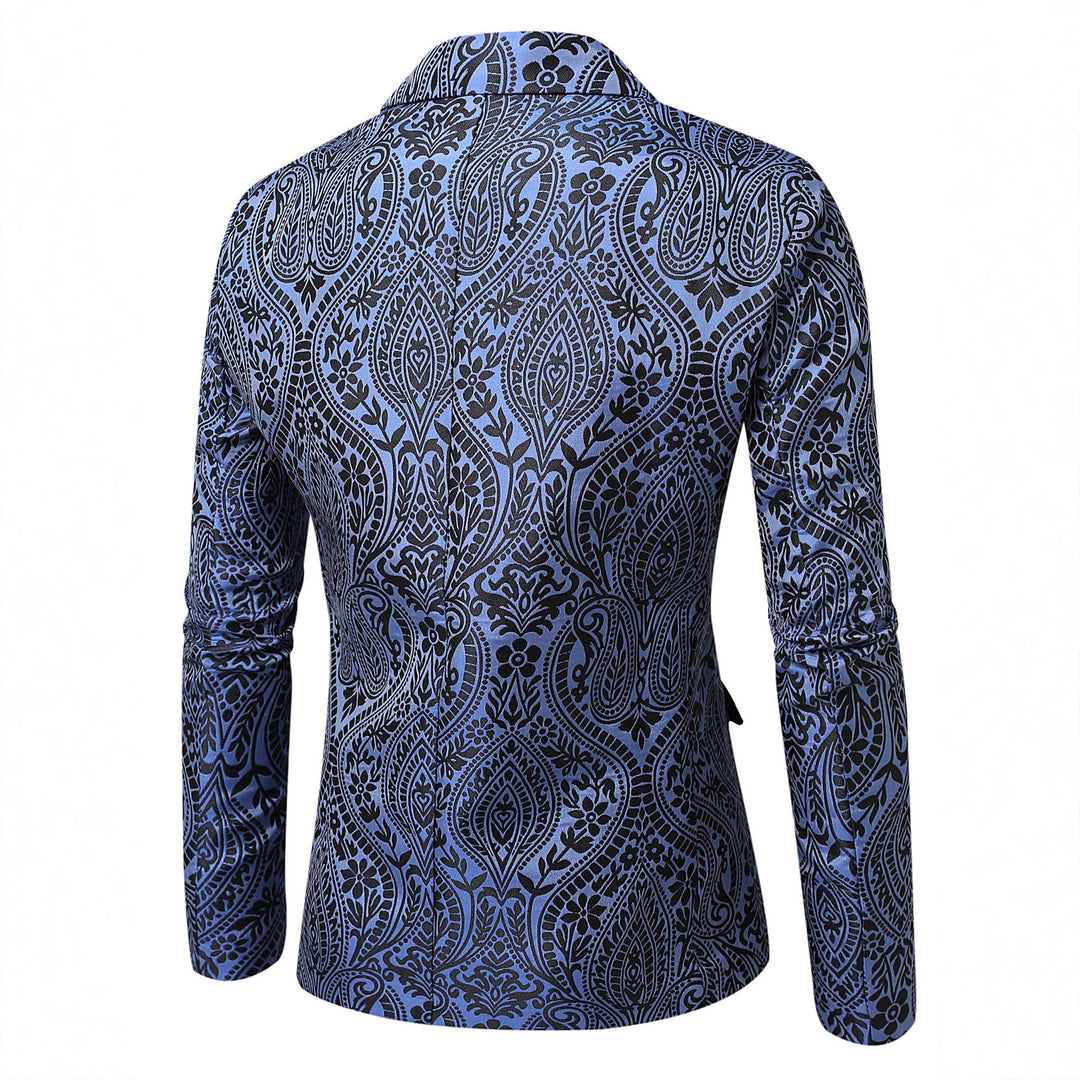 Men's stylish blazer with paisley pattern Lisslune