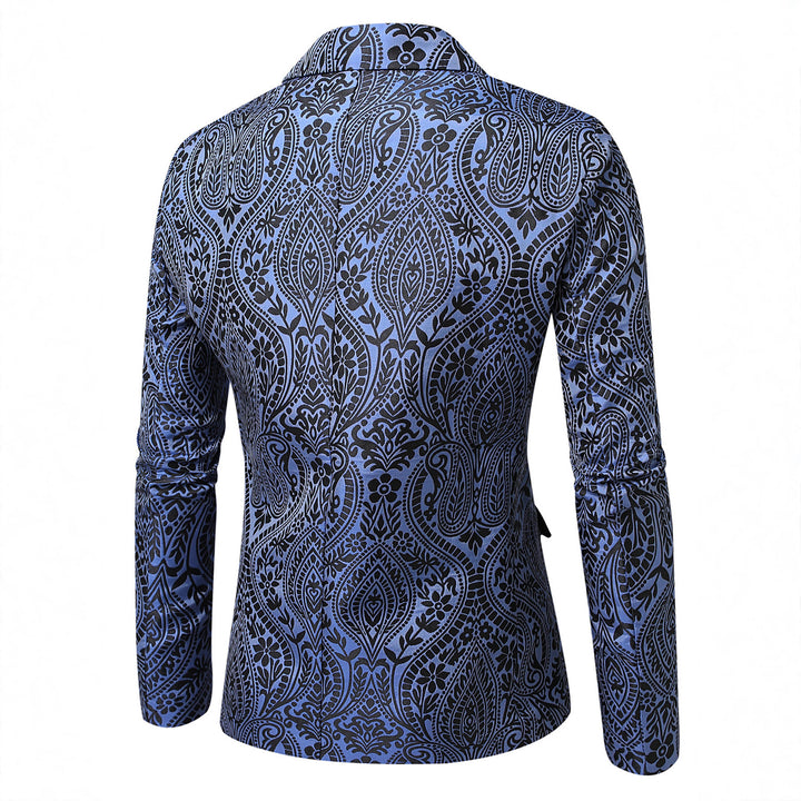 Men's stylish blazer with paisley pattern Lisslune