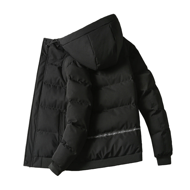 Men's insulated quilted jacket with practical hood Lisslune