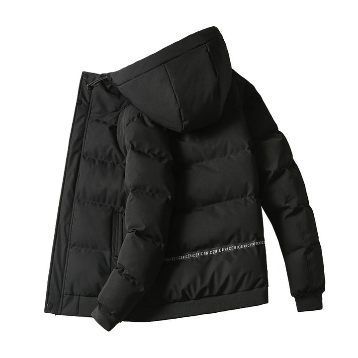 Men's insulated quilted jacket with practical hood Lisslune