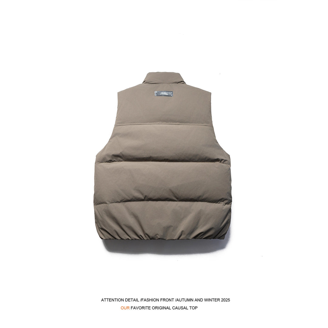Men's Quilted Transitional Jacket with High Collar and Generous Pockets Lisslune