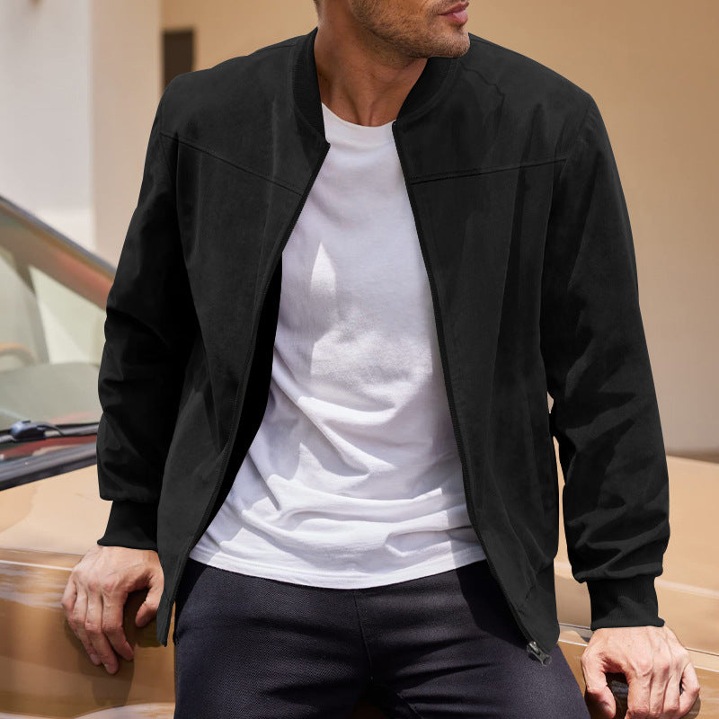 Men's casual sweat jacket in sporty design with practical pockets Lisslune