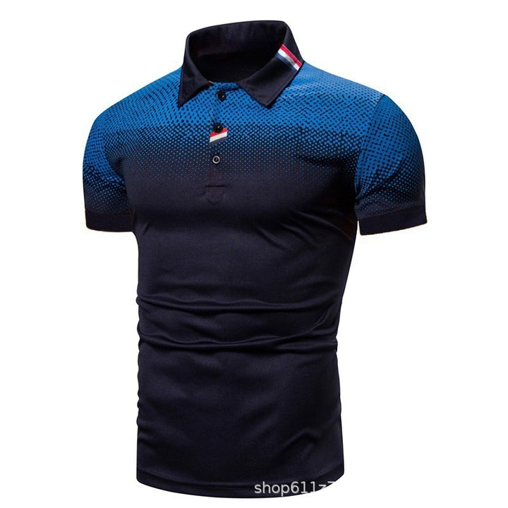 Men's polo shirt with modern graphic design and sporty fit Lisslune