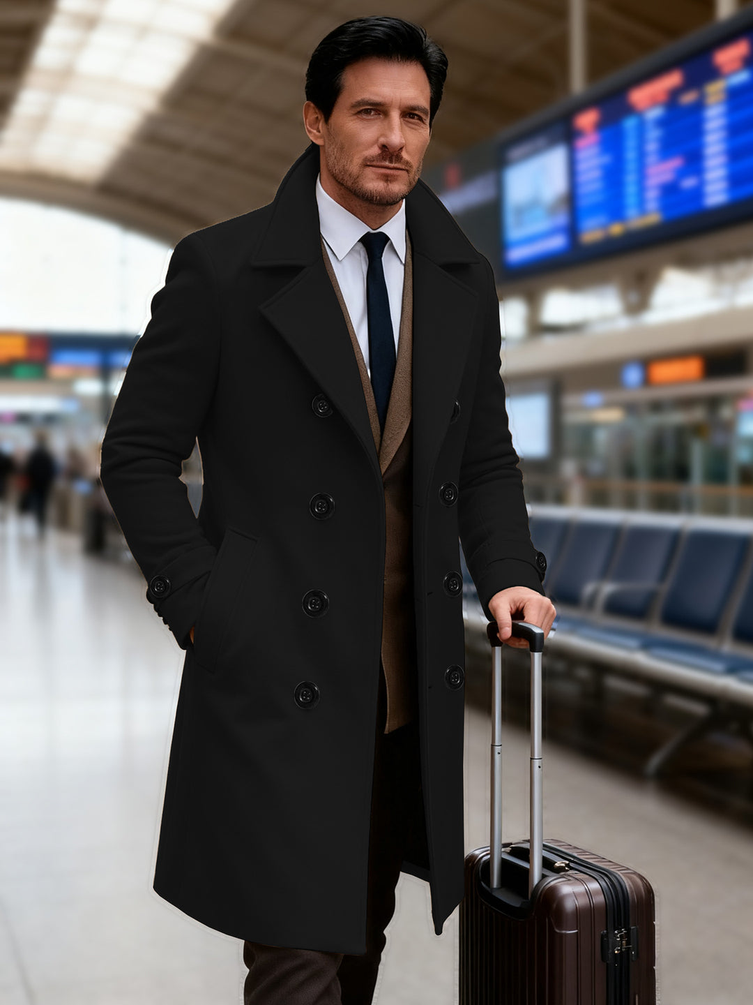 Men's Elegant Double Tunnel Coat Lisslune