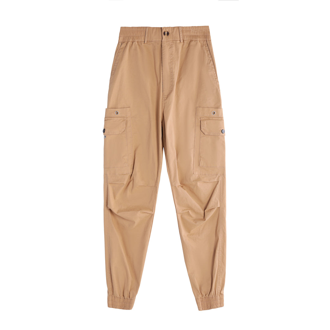 Men's cargo pants with functional pockets and elastic waistband Lisslune