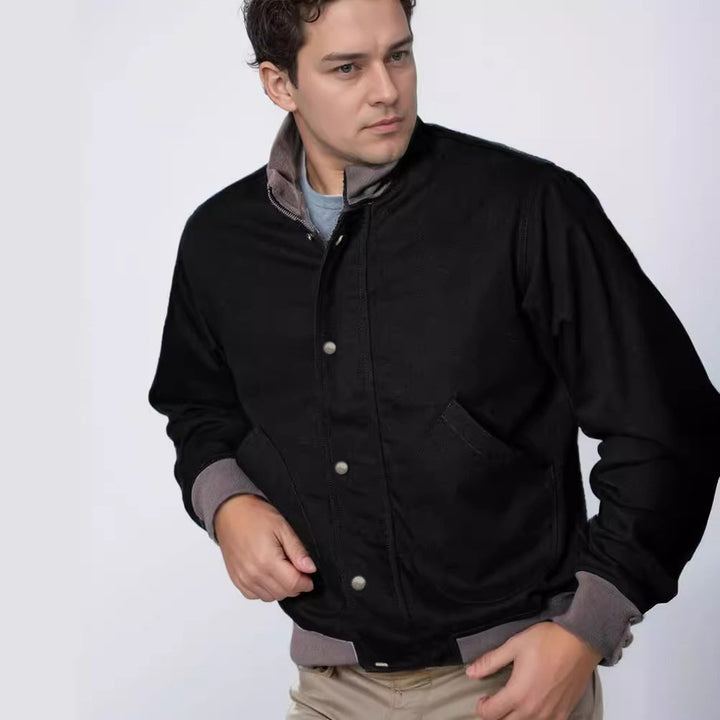 Men's casual leisure jacket with functional pockets and modern collar Lisslune