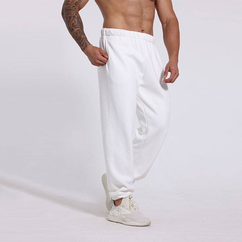 Men's sporty casual pants with elastic waistband and practical side pockets Lisslune