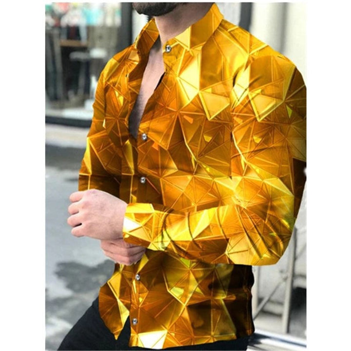 Men's long-sleeve shirt with modern technology design Lisslune
