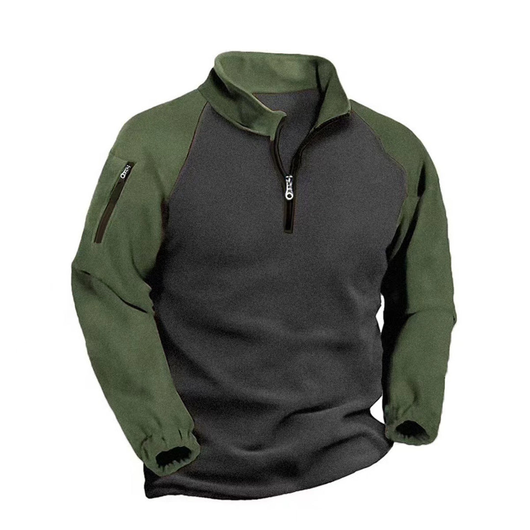Men's functional pullover with zipper and sporty design Lisslune