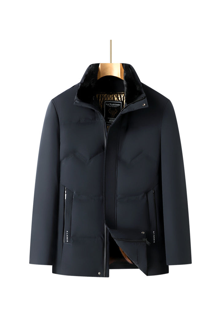 Men's Warming Winter Jacket with Stylish Details Lisslune