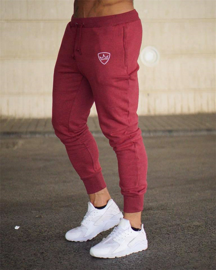 Men's sporty jogging pants with elastic waistband and stylish cut Lisslune