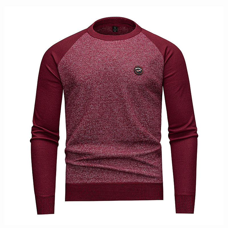 Men's Stylish Sweat Pullover with Raglan Sleeves Lisslune