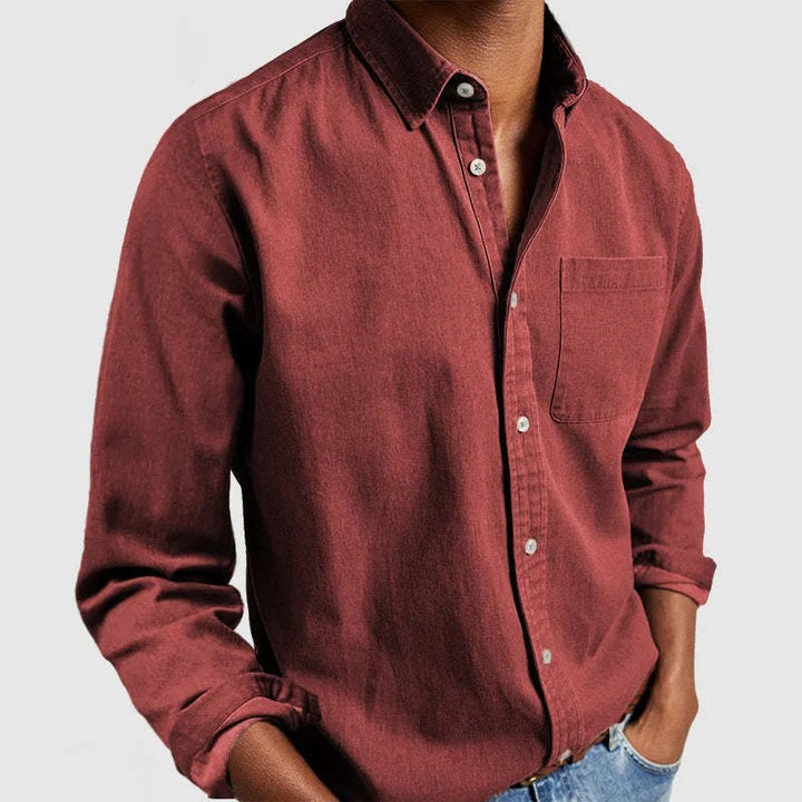 Men's casual leisure shirt made of light cotton fabric Lisslune