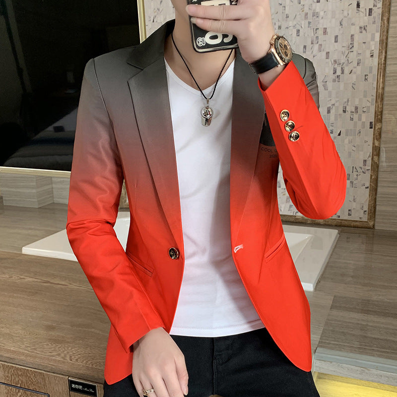 Men's Modern Gradient Blazer Lisslune