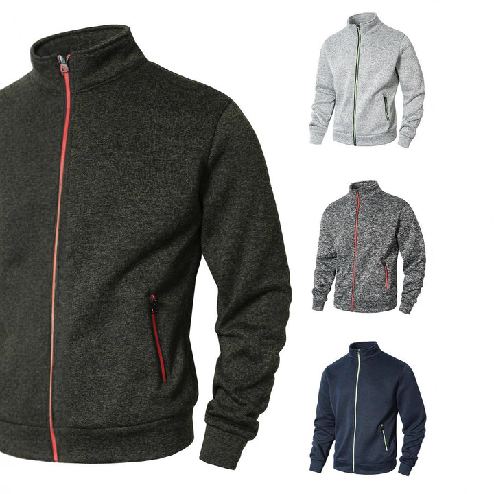 Men's sports jacket with modern zipper and high collar Lisslune
