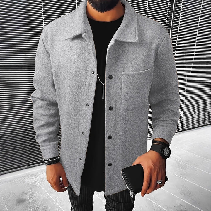 Men's casual shirt jacket made of high-quality material Lisslune