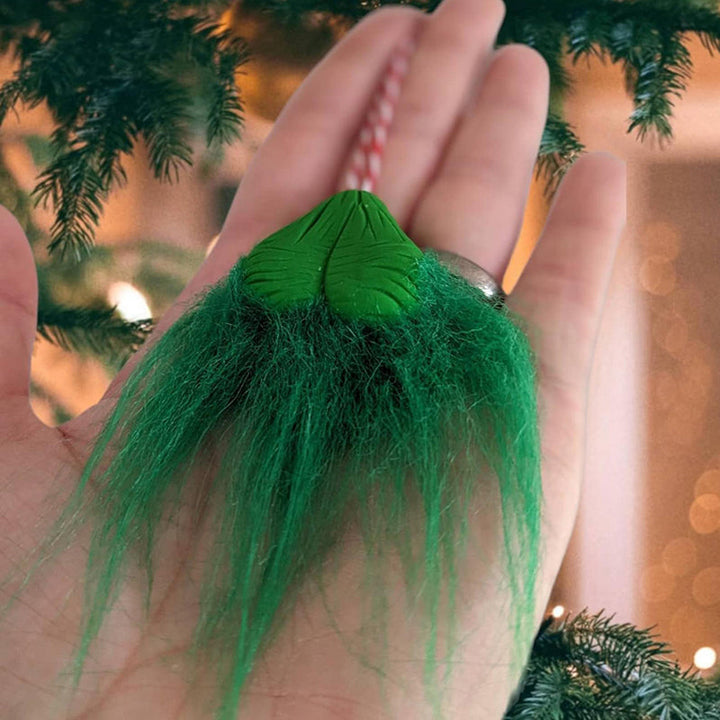 Lisslune | Hairy Grinchy Ball Christmas Ornament