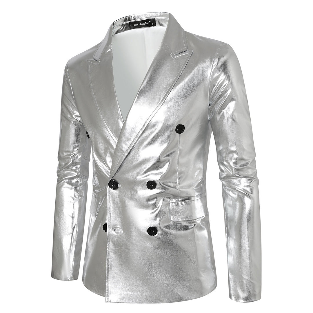 Men's shimmering double-breasted blazer Lisslune