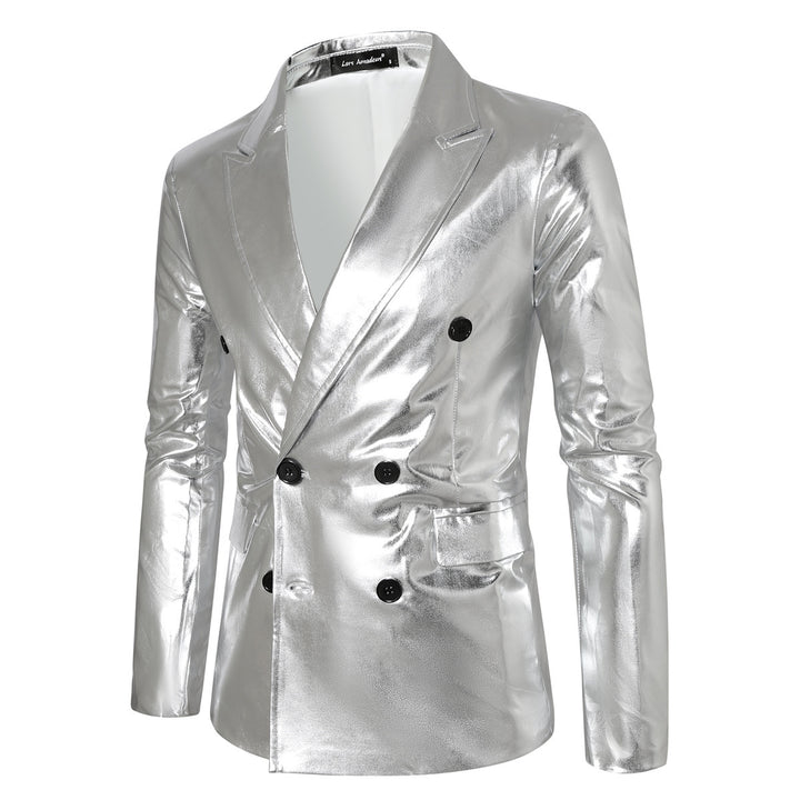 Men's shimmering double-breasted blazer Lisslune