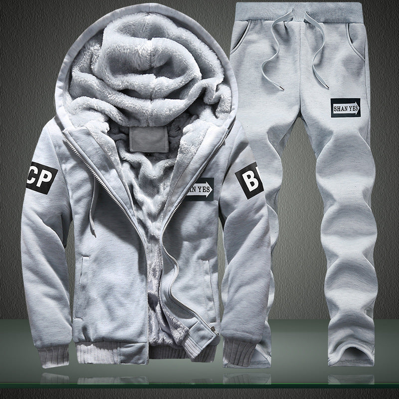Men's sporty tracksuit with warming inner lining Lisslune
