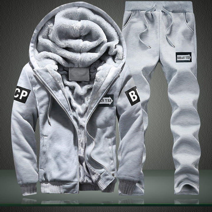 Men's sporty tracksuit with warming inner lining Lisslune