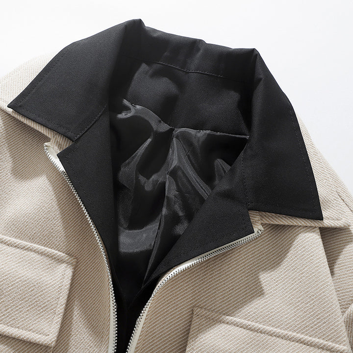 Men's trendy transitional jacket with two practical pockets Lisslune