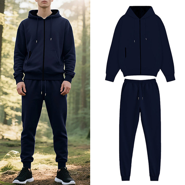 Men's casual hoodie with jogger pants in a relaxed fit Lisslune