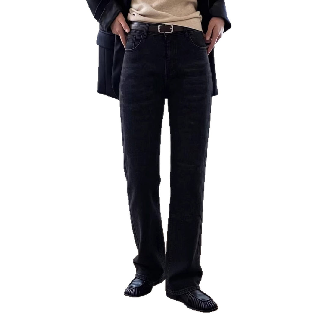 Herren lässige Bootcut Jeans mit modernen Waschungen Lisslune