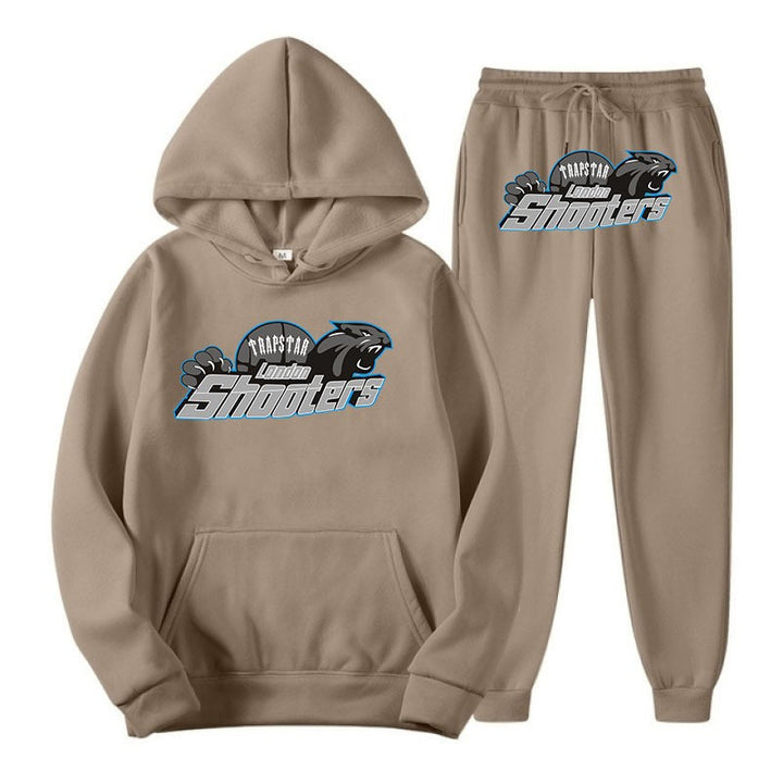 Women's leisure hoodie and jogger set with urban sports design Lisslune