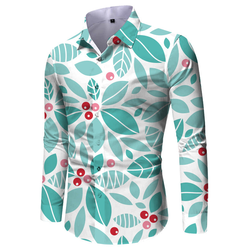 Men's long sleeve shirt with modern check pattern and fitted cut Lisslune