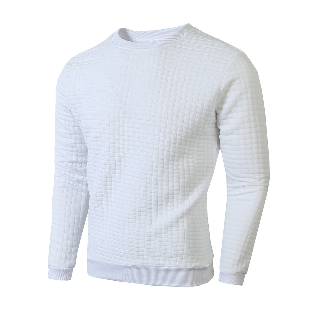 Men's sweater with textured design and round neckline Lisslune