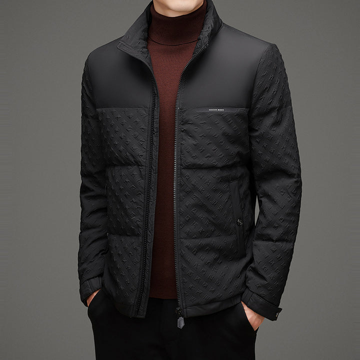 Men's Padded Thermal Jacket with Double Collar Lisslune
