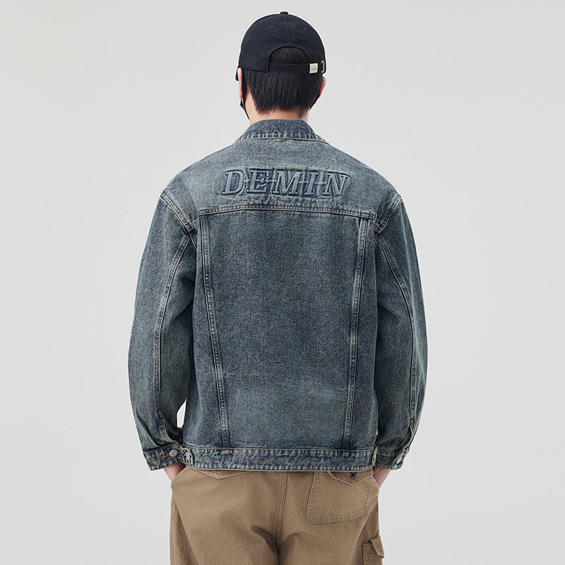 Men's Modern Denim Jacket with Sturdy Details Lisslune