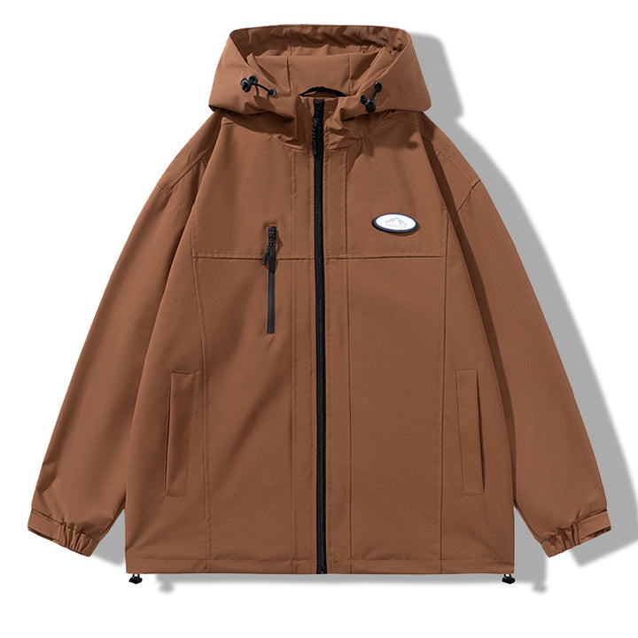 Men's Weatherproof Jacket with Adjustable Hood Lisslune