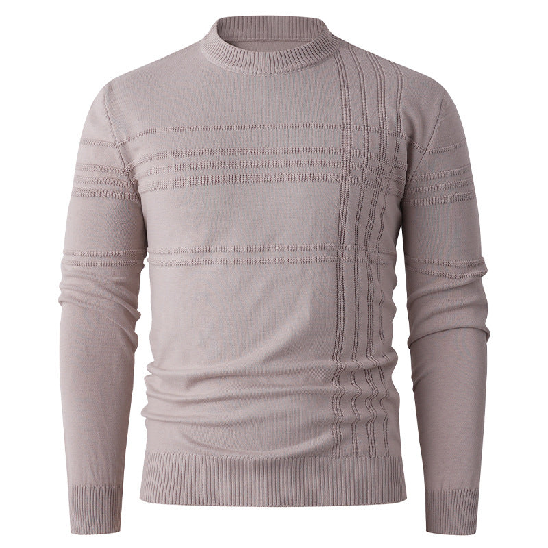 Men's Fashionable Sweater with Textured Design Lisslune