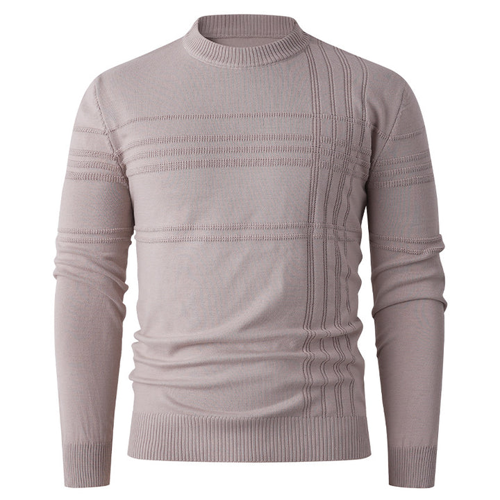 Men's Fashionable Sweater with Textured Design Lisslune
