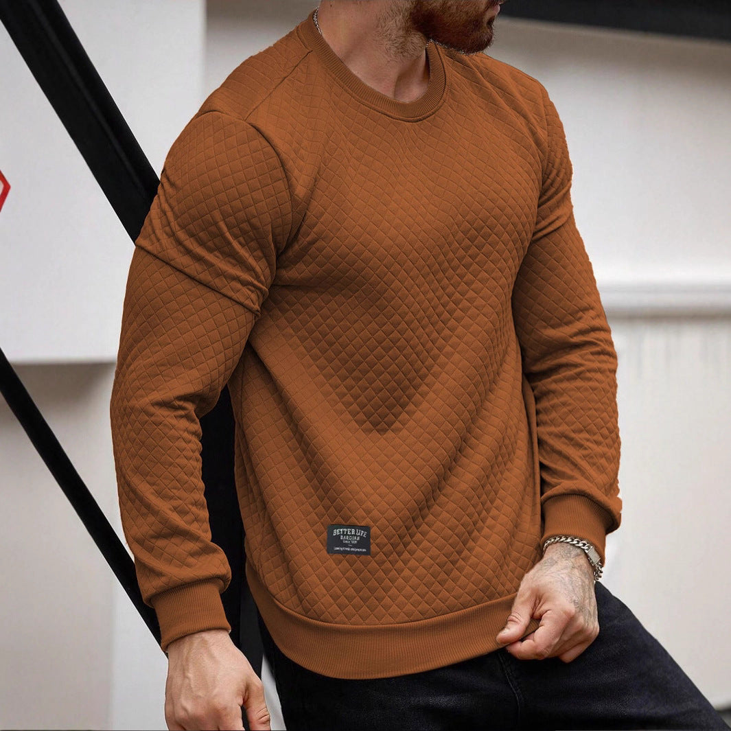 Men's Textured Sweatshirt Lisslune